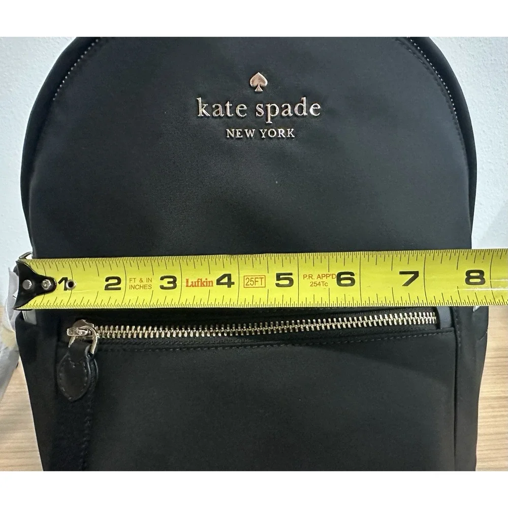 NEW Kate Spade Backpack Nylon Medium Black Chelsea NWT